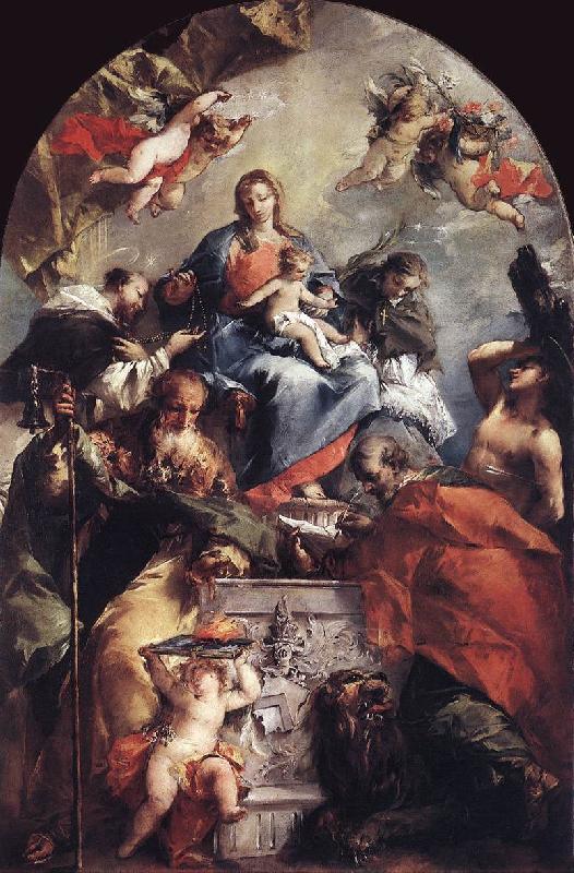 GUARDI, Gianantonio Madonna and Child with Saints kh Sweden oil painting art